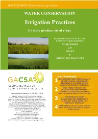 Irrigation Practices
