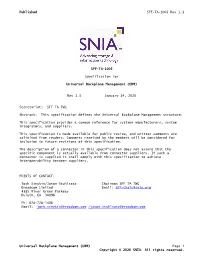SFF-TA-1005 Universal Backplane Management