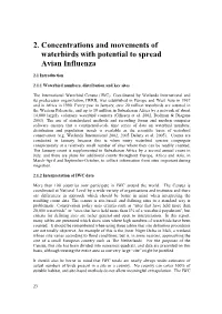 2. Concentrations and Movements of Waterbirds with Potential to Spread Avian Influenza