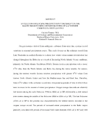 Abstract Evaluating Holocene Precipitation
