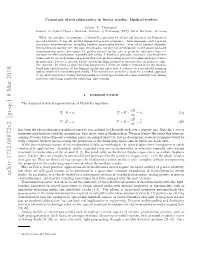 Covariant Electrodynamics in Linear Media: Optical Metric