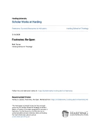 Footnotes: Re-Open