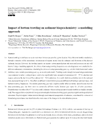 Impact of Bottom Trawling on Sediment Biogeochemistry: a Modelling Approach Emil De Borger1,2, Justin Tiano2,1, Ulrike Braeckman1, Adriaan D