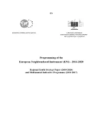 Programming of the European Neighbourhood Instrument (ENI) - 2014-2020
