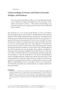 Understandings of Science and Faith in Yaoundé, Abidjan, and Kinshasa