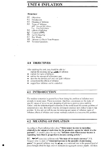 Unit 4 Inflation