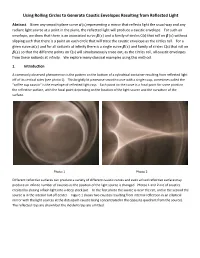 Using Rolling Circles to Generate Caustic Envelopes Resulting from Reflected Light