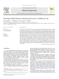 Adsorbing Colloidal Flotation Removing Metals Ions in a Modified Jet Cell