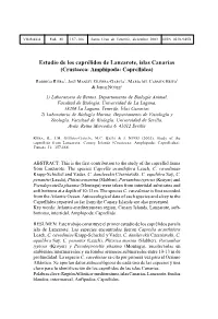 Crustacea: Amphipoda: Caprellidea)