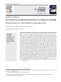 How Electricity Was Discovered and How It Is Related to Cardiology
