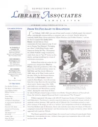 L IBRARY ~SSQCIATES N E W 5 L E T T E R