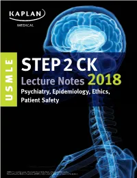 Lecture Notes 2018