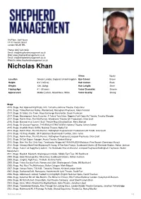 Nicholas Khan