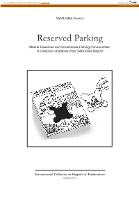 Reserved Parking Marine Reserves and Small-Scale Fishing Communities: a Collection of Articles from SAMUDRA Report