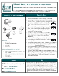 RT31P2 Adapter Setup Guide (Pdf)