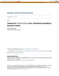 Targeted Killings&lt;/Em&gt;