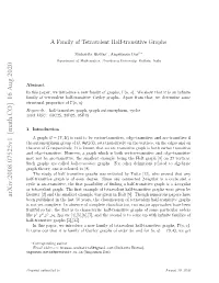 A Family of Tetravalent Half-Transitive Graphs