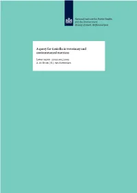 A Query for Coxiella in Veterinary and Environmental Matrices