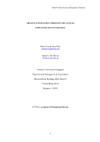 Abusive Supervision Through the Lens of Employee