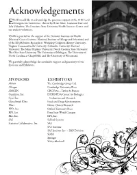 ENAR Would Like to Acknowledge the Generous Support of the 2010 Local