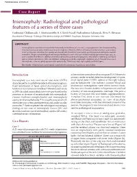 Iniencephaly: Radiological and Pathological Features of a Series of Three Cases Panduranga Chikkannaiah, V