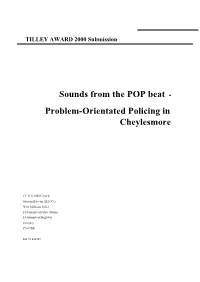 Problem-Orientated Policing in Cheylesmore