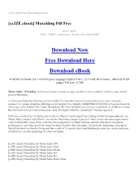 [Cejze.Ebook] Maxalding Pdf Free