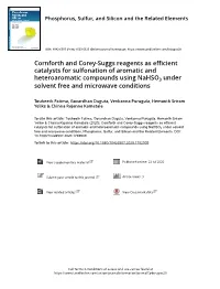 Cornforth and Corey-Suggs Reagents As Efficient Catalysts for Sulfonation of Aromatic and Heteroaromatic Compounds Using Nahso3
