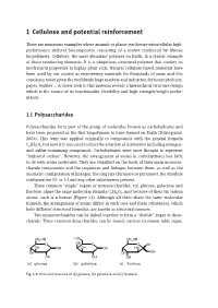 1 Cellulose and Potential Reinforcement