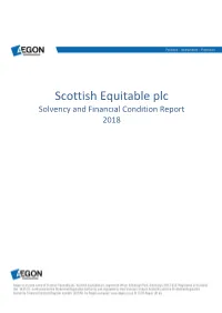 Scottish Equitable Plc Solvency and Financial Condition Report 2018