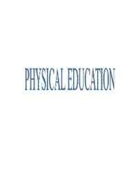 Syllabus for Physical & Health Education