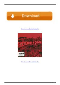 System of a Down Toxicity Download Zip