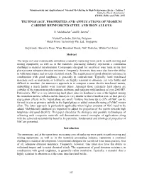 Technology Properties and Applications of Niobium Carbide