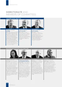 Directorate and Members of Committees