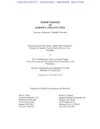 Expert Report of Joseph E. Stiglitz, Ph.D