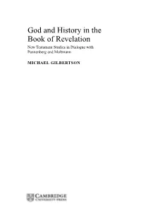 God and History in the Book of Revelation New Testament Studies in Dialogue with Pannenberg and Moltmann