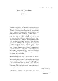 Metaphysical Mathematics 111
