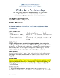 Senior Sub-Internship Pediatrics