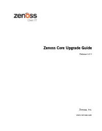 Zenoss Core Upgrade Guide