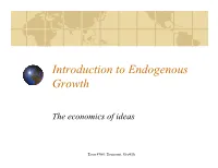 Introduction to Endogenous Growth