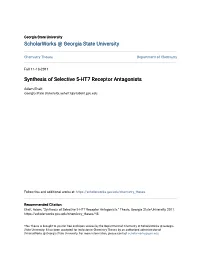 Synthesis of Selective 5-HT7 Receptor Antagonists