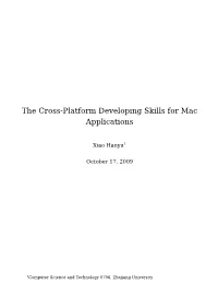 The Cross-Platform Developing Skills for Mac Applications