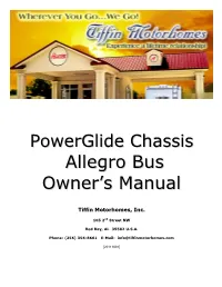 Allegro Bus Owner's Manual