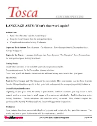 LANGUAGE ARTS: What's That Word Again?