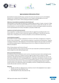Spironolactone Information Sheet