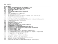 Transition Entity List