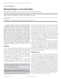 Detecting Changes in Real-World Objects: the Relationship Between
