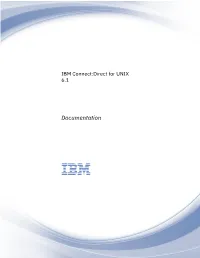 IBM Connect:Direct for UNIX: Documentation