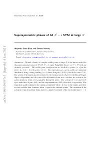 Supersymmetric Phases of 4D N = 4 SYM at Large N
