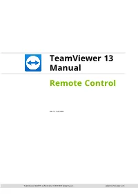 Teamviewer Remote Control Window